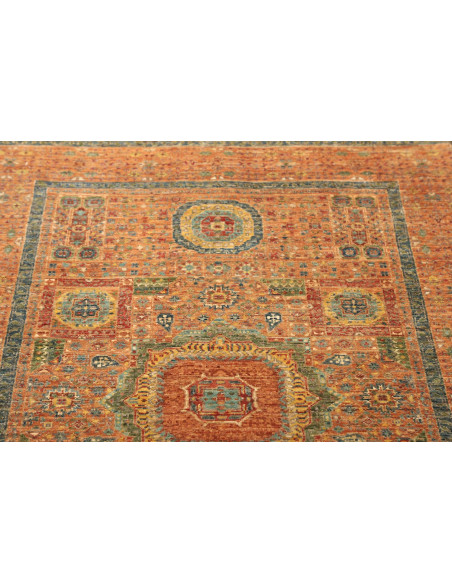 Rug Mamlouk Pakistan maroon white 96x147