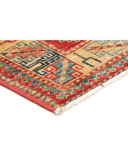 Rug Kazak Fine Pakistan maroon brown 63x97