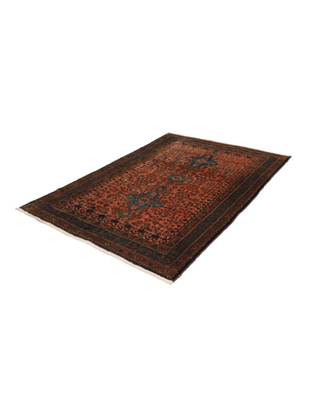 Hand Made Rug Antik Persia 140x212 Rust Red Mid