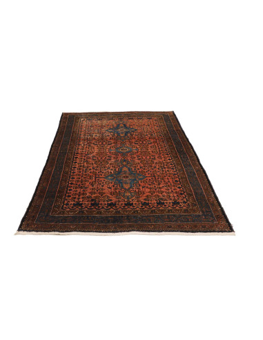 Hand Made Rug Antik Persia 140x212 Rust Red Mid