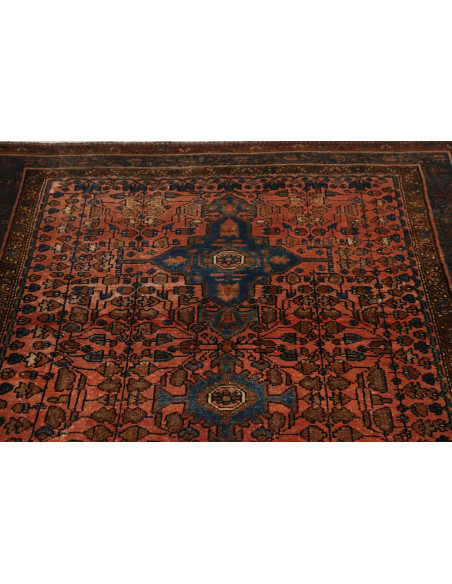 Hand Made Rug Antik Persia 140x212 Rust Red Mid