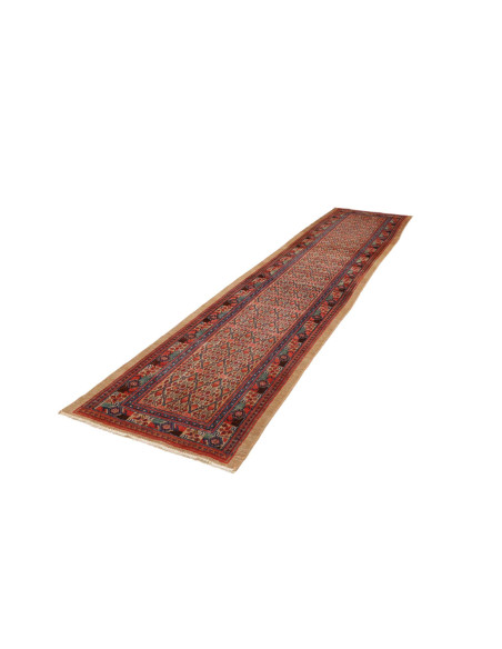 Hand Made Rug Antik Persia 86x376 Rust Red Dark