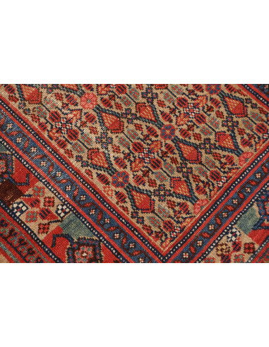 Hand Made Rug Antik Persia 86x376 Rust Red Dark