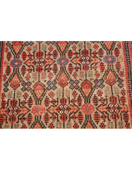 Hand Made Rug Antik Persia 86x376 Rust Red Dark