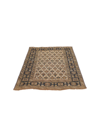 Hand Made Rug Antik Persia 110x135 Beige Blue