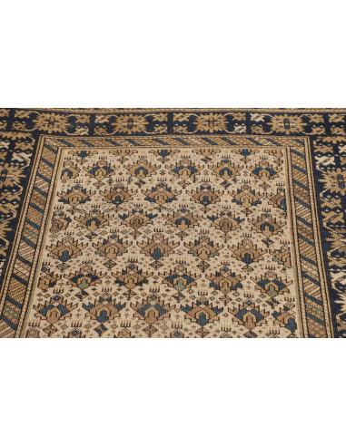 Hand Made Rug Antik Persia 110x135 Beige Blue