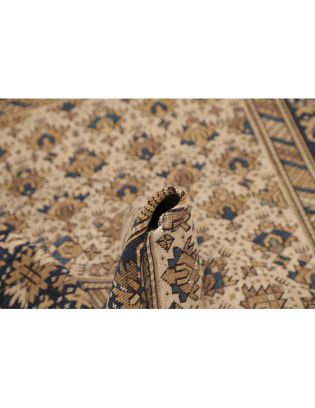 Hand Made Rug Antik Persia 110x135 Beige Blue