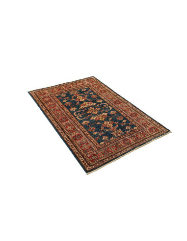 Rug Kazak Fine Pakistan sky blue orange 100x143