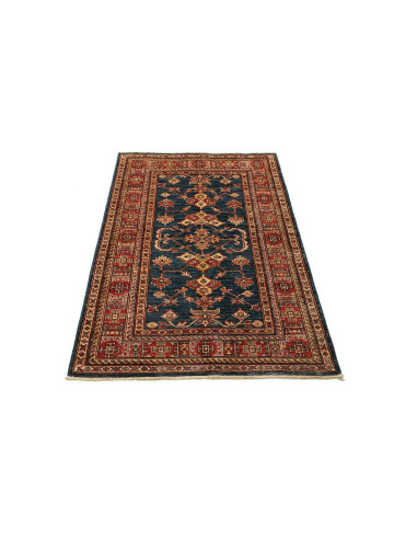 Tappeto Kazak Fine Pakistan azzurro arancione 100x143