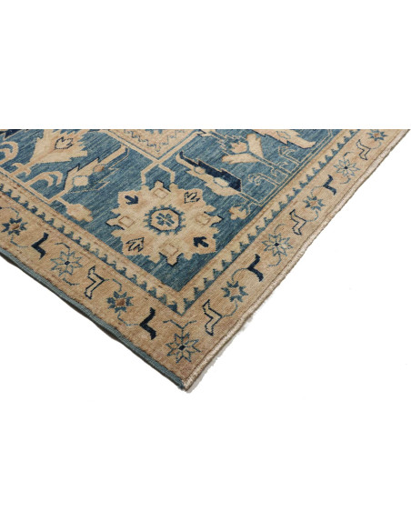 Rug Kazak Fine Pakistan sky blue grey 267x367