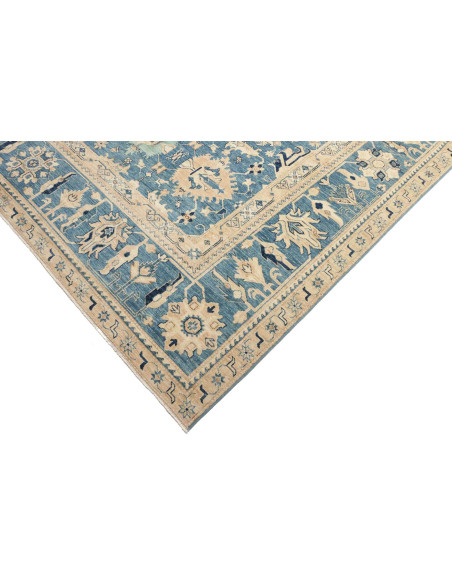 Rug Kazak Fine Pakistan sky blue grey 267x367