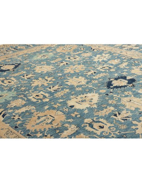 Rug Kazak Fine Pakistan sky blue grey 267x367