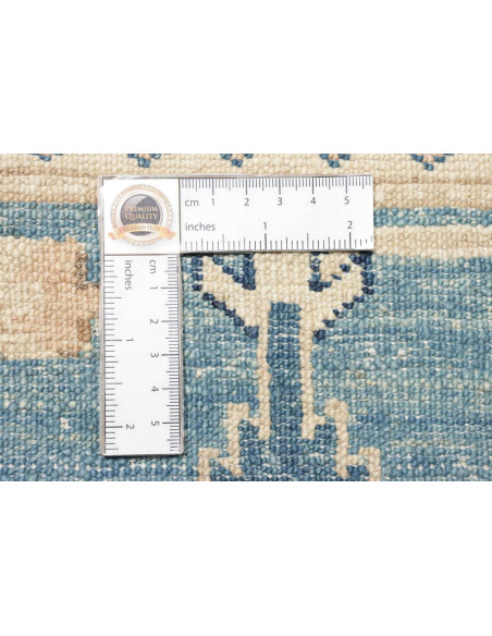 Rug Kazak Fine Pakistan sky blue grey 267x367