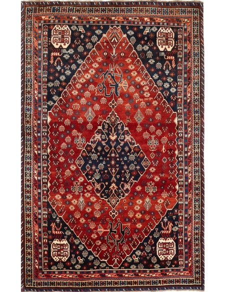 Shiraz 170x272 Cm Shiraz, Persia, Hand-carded Wool warp: