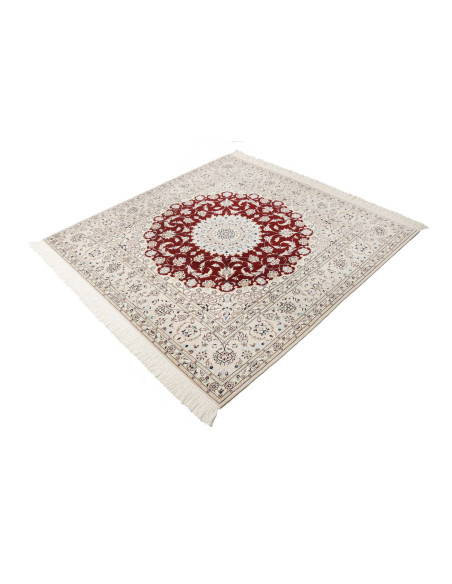 Rug Nain 6La Persia white maroon 157x157