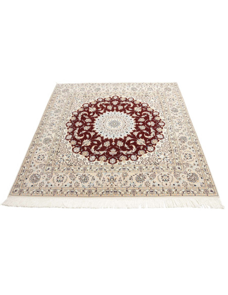 Rug Nain 6La Persia white maroon 157x157