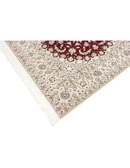 Rug Nain 6La Persia white maroon 157x157