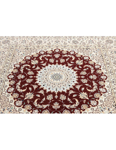 Rug Nain 6La Persia white maroon 157x157