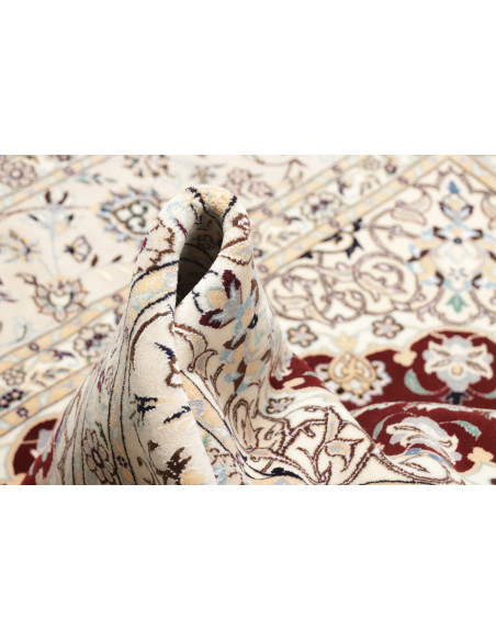 Rug Nain 6La Persia white maroon 157x157