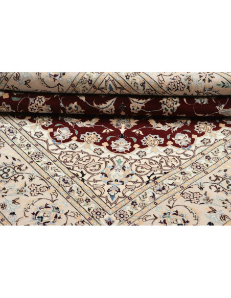 Rug Nain 6La Persia white maroon 157x157