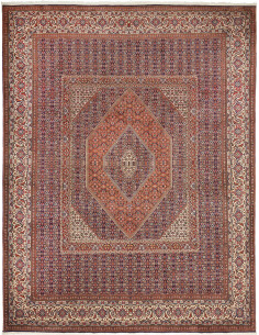 Tappeto Bidjar Persia azzurro bianco 294x395