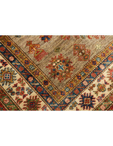 Rug Kazak Fine Pakistan orange brown 145x203
