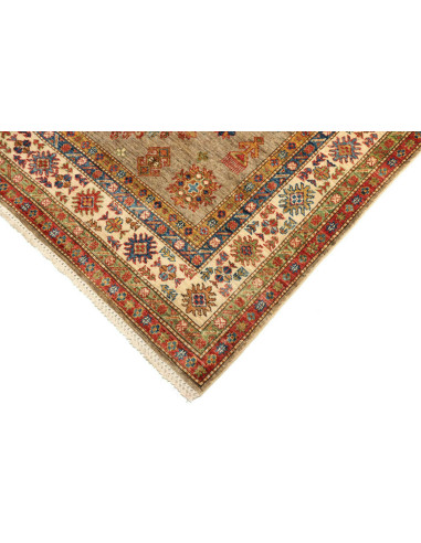 Rug Kazak Fine Pakistan orange brown 145x203
