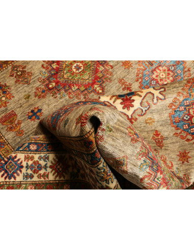 Rug Kazak Fine Pakistan orange brown 145x203