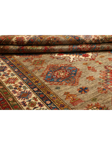 Rug Kazak Fine Pakistan orange brown 145x203