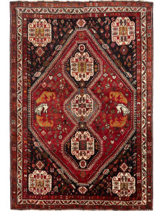 Shiraz 182x270 Cm Shiraz, Persia, Hand-carded Wool warp: