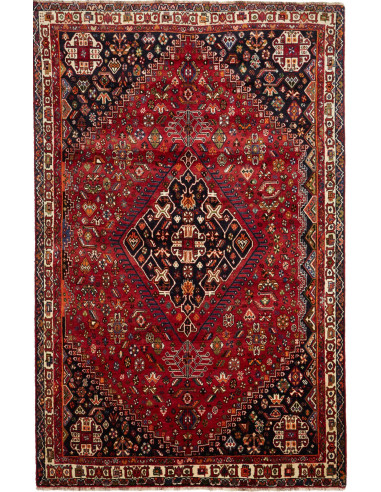 Shiraz 180x283 Cm Shiraz, Persia, Hand-carded Wool warp: