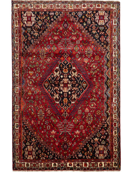 Shiraz 180x283 Cm Shiraz, Persia, Lana Cardata A Mano