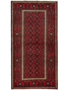 Baluch 109x211 Cm Baluch Persia Hand-carded Wool cotton