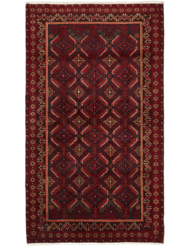 Baluch 107x198 Cm Baluch Persia Hand-carded Wool warp: